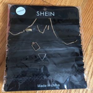 NWT Shein 8 Piece Black Chocker Set